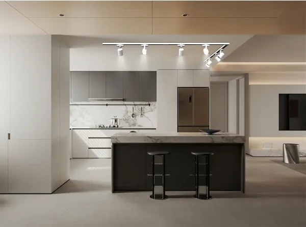 BRILAGI - Bodové svietidlo v lištovom systéme HUSKY 8xGU10/10W/230V 300 cm biela