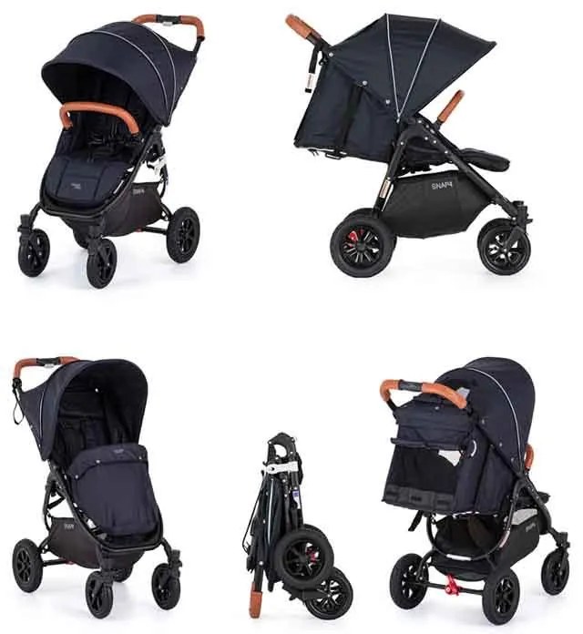 VALCO BABY Kočík športový Snap 4 Sport Flat Matte LTD Edition Deep Blue + PETITE&MARS fusak