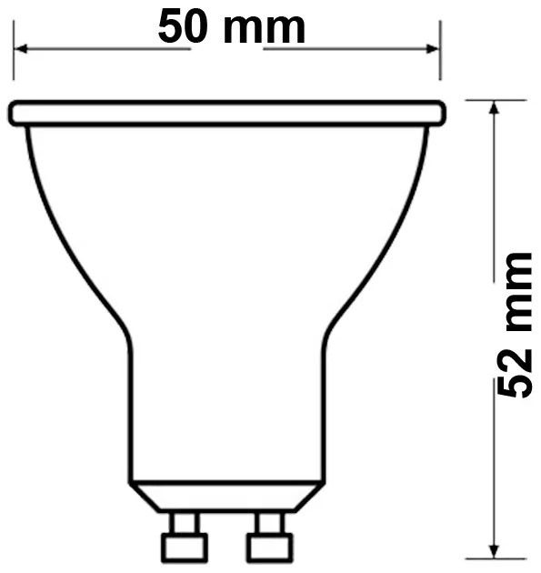 Žiarovka LED GU10 6,9W = 80W 575lm 2700K teplá biela 36° OSRAM STAR