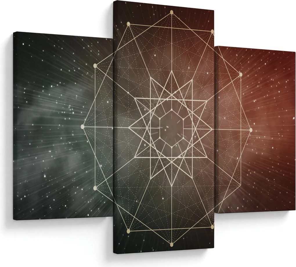 Obraz - Vesmírny dodecagram (90x60 cm)