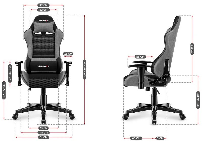 Huzaro Detské herné kreslo Ranger 6.0 - růžová