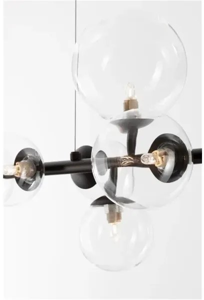 Retro luster Odillia B 65 čierna číra