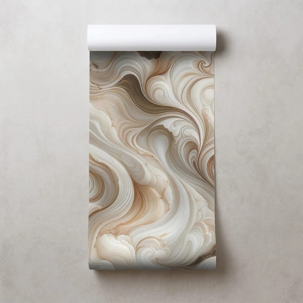 Tapeta hnedé abstraktné vlny