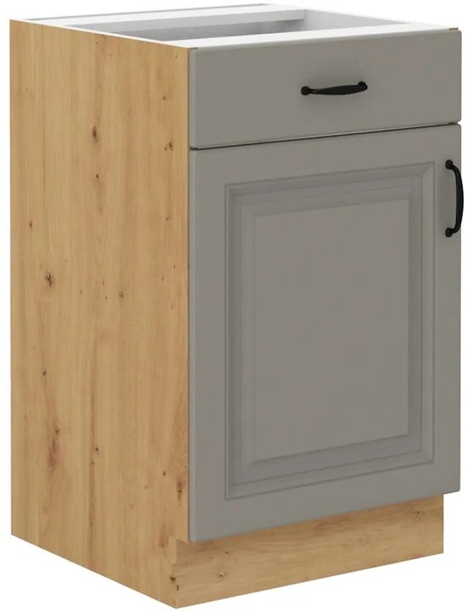 Kuchynská skrinka Stilo claygrey/artisan 50d 1f 1s bb