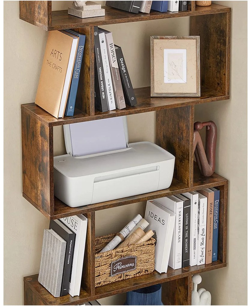 Drevená knižnica VASAGLE LBC61BX