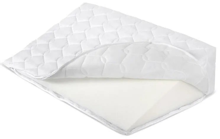 Bellatex Klinový podhlavník s proševem biela, 80 x50 x 20 cm