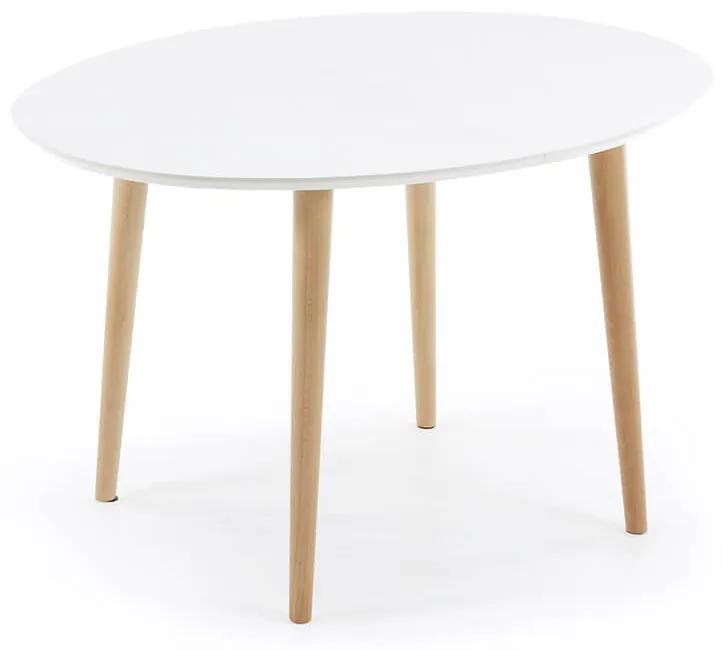 Jedálenský stôl quio 120 (200) x 90 cm biely MUZZA