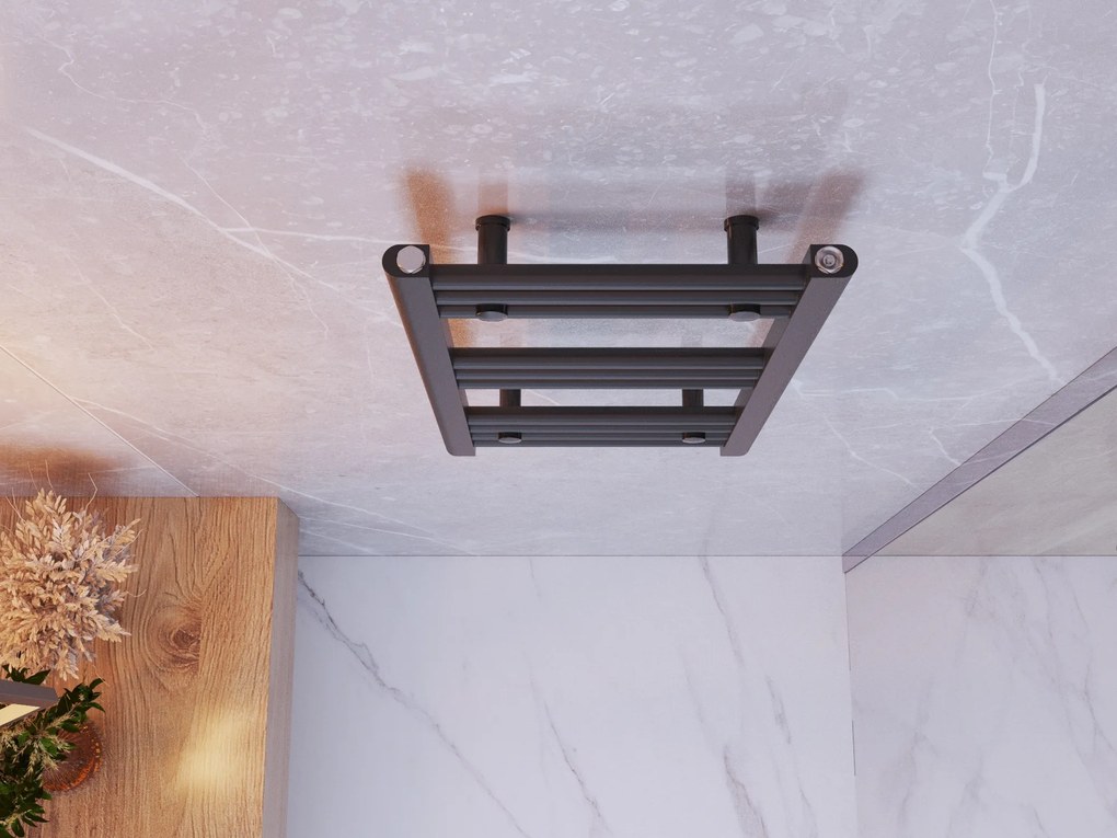 Gamma Erga Basic, vykurovacie teleso 700x400 mm, 232 W, čierna, ERG-LAV-BASIC-7040-BK