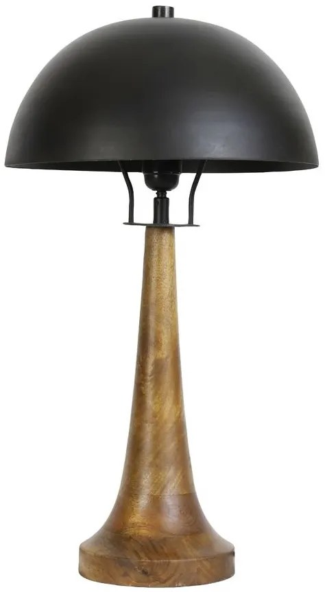 Drevená stolná lampa Jovany oil - Ø30*60cm / E27