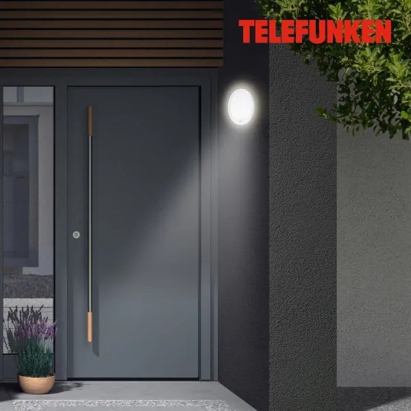 Telefunken 313706TF-LED Vonkajšie nástenné svietidlo so senzorom LED/15W/230V IP44