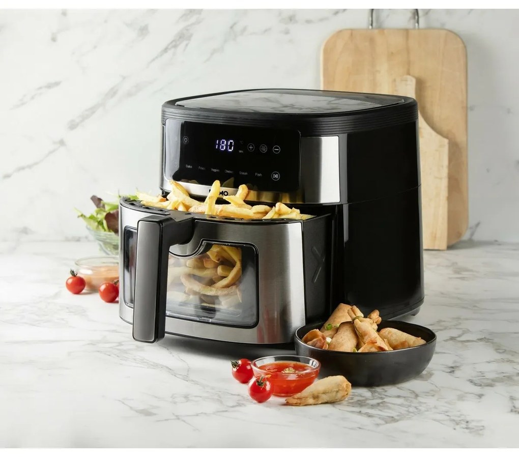 DOMO DO548FR teplovzdušná fritéza s priezorom, 6 l