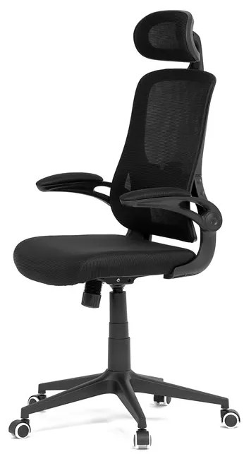 Autronic BONTEC Kancelárska stolička, hojdací mechanizmus, čierna sieťovina, KA-Q842 BK Farba: Čierna