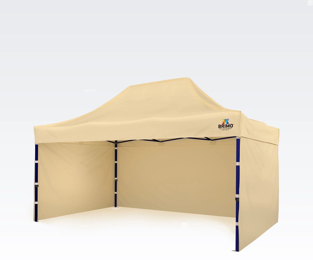 BRIMO Párty Stánky 3x4,5 m s 3 Stenami | Rýchle Rozloženie, 12.5 m² - s 3 stenami - Béžová 23