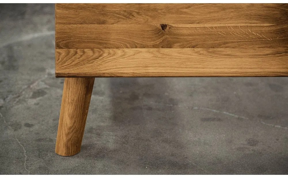 Dvojlôžková posteľ z dubového dreva 140x200 cm Greg 2 - The Beds