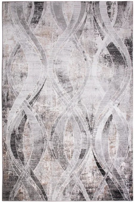 Koberec MAYA PR739 sivý / čierny