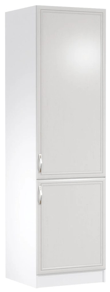 Kondela Kuchynská skrinka na vstavanú chladničku D60ZL, pravá, biela/sosna Andersen, SICILIA
