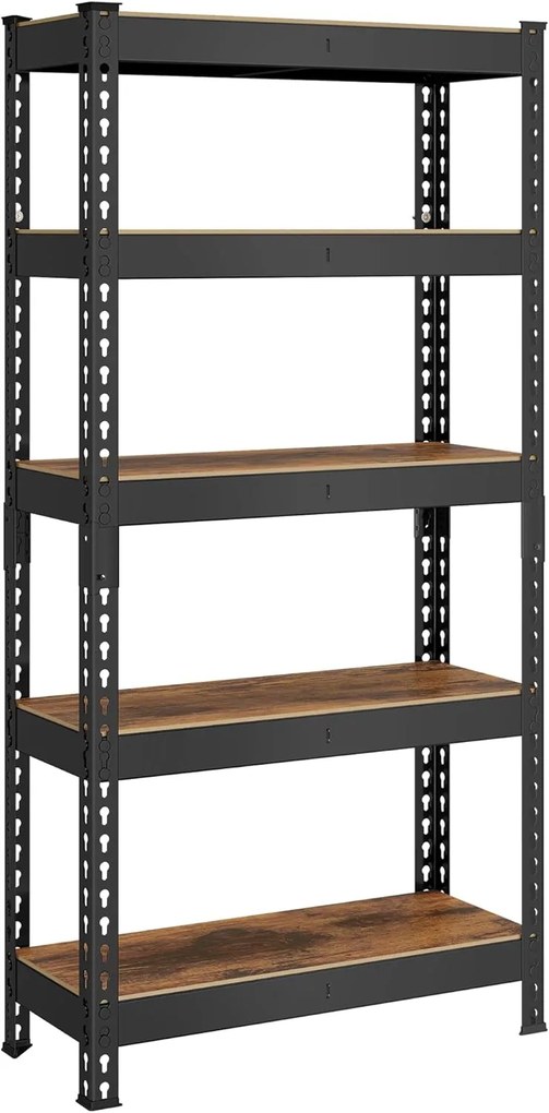 Dílenský regál Matys 75 cm hnědý/černý