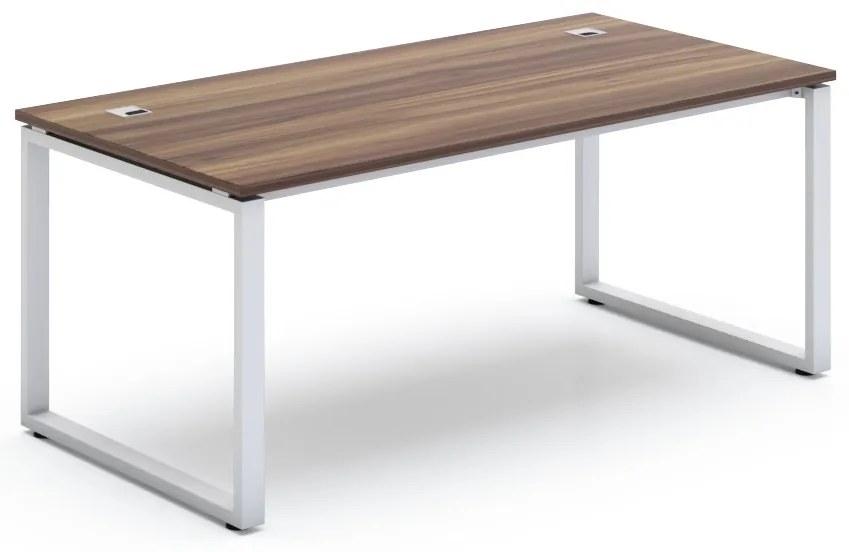 Stôl SimpleOffice 180 x 90 cm, orech vlašský / biela