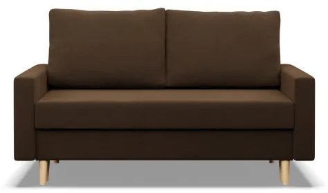 Dvojmiestna pohovka BLANK Comfort rozkladacia, hnedá