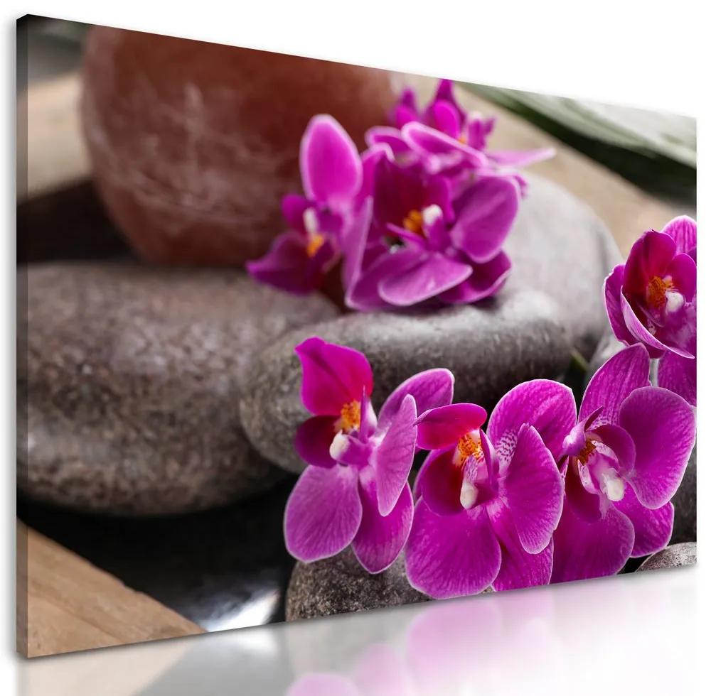Obraz Feng Shui zátišie s orchideou