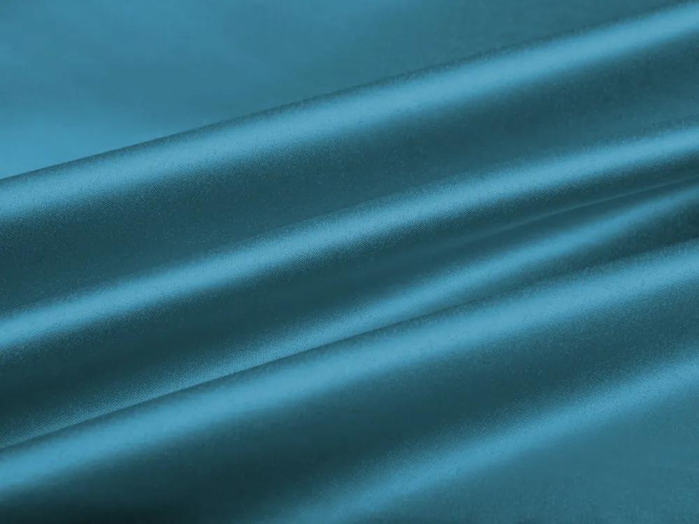 Biante Saténový oválny obrus polyesterový Satén LUX-033 Petrolejovo modrý 100x160 cm