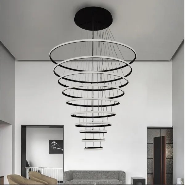 LED Stmievateľný luster na lanku LED/365W/230V 3000-6500K + diaľkové ovládanie