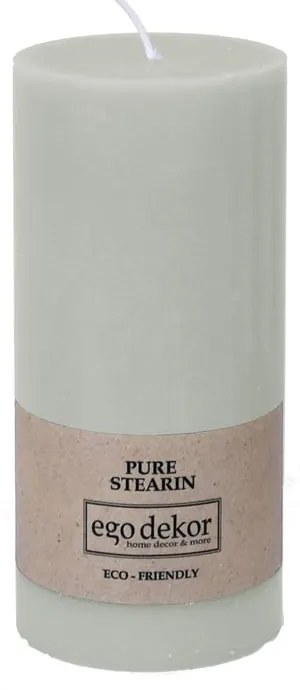 Tyrkysovomodrá sviečka Eco candles by Ego dekor Friendly, doba horenia 50 h