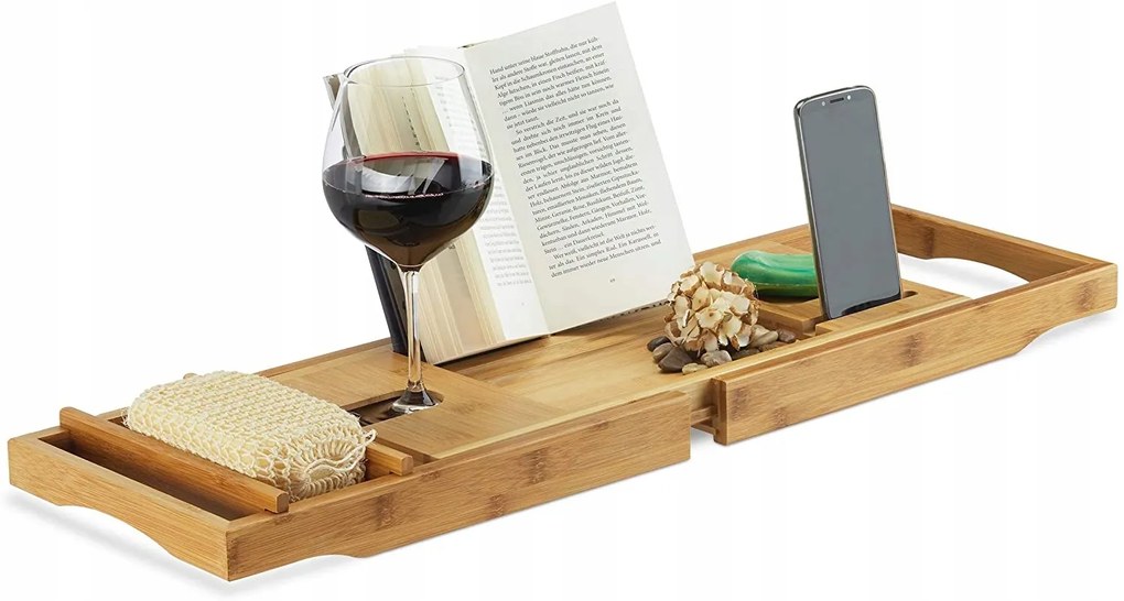 Bambusová polica na vaňu RD2179, 75 cm