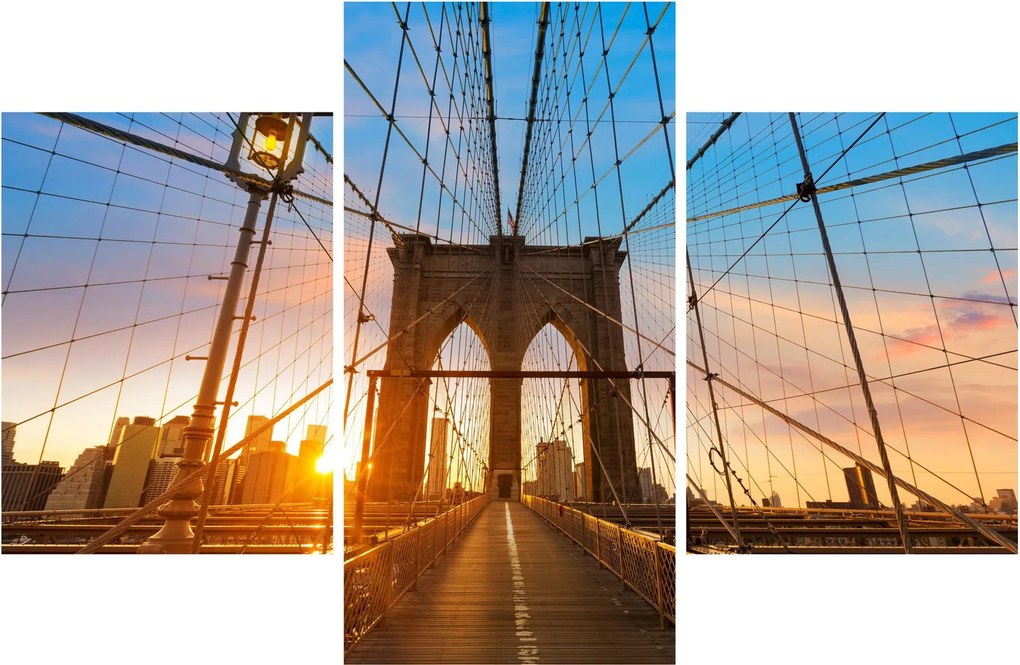 Obraz - Brooklynský most, Manhattan, New York (90x60 cm)