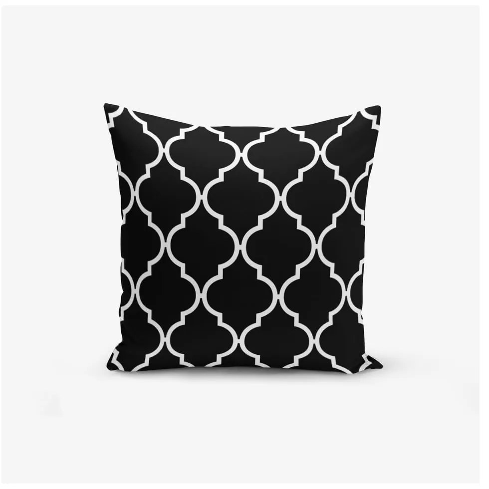 Súprava 4 obliečok na vankúše Minimalist Cushion Covers BW Graphic Patterns, 45 x 45 cm