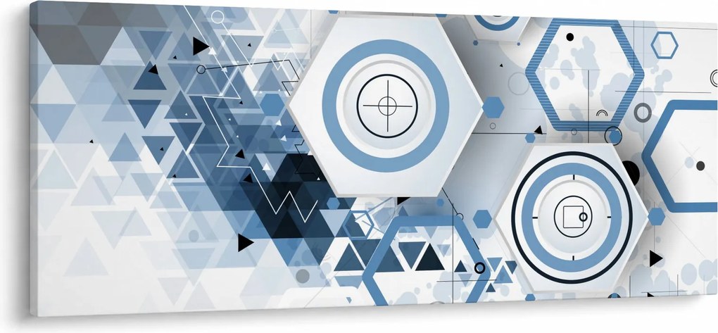 Obraz - Geometrická abstrakcia (120x50 cm)