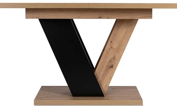 Jedálnský rozkladací stôl MAXIMUS dub artisan/čierny - vintino.sk