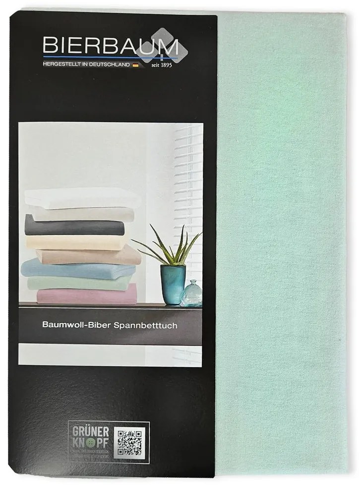 Bierbaum flanelová plachta Grun - 180 x 200 cm