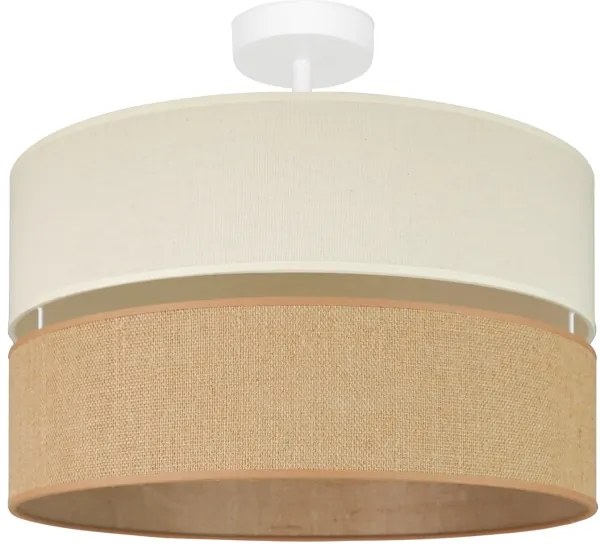 Brilagi - Prisadený luster ROYAL YUTE 1xE27/15W/230V pr. 40 cm béžová/krémová