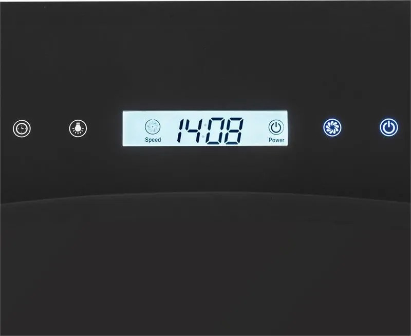 Klarstein Secret Service, digestor, 110 cm, stropný, 647 m³/h, sklo, LED, čierny