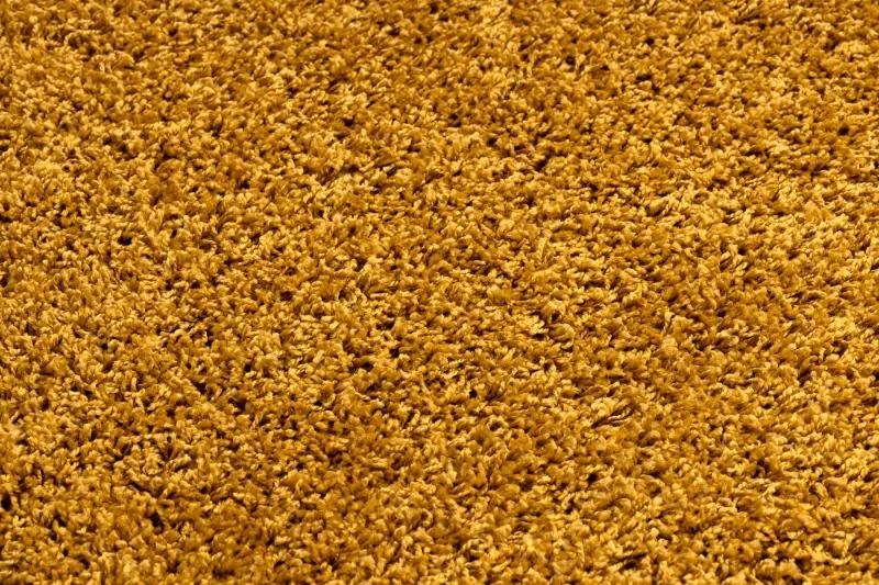 Behúň SOFFI shaggy 5cm zlatá - do kuchyne, predsiene, chodby, haly Veľkosť: 120x170cm