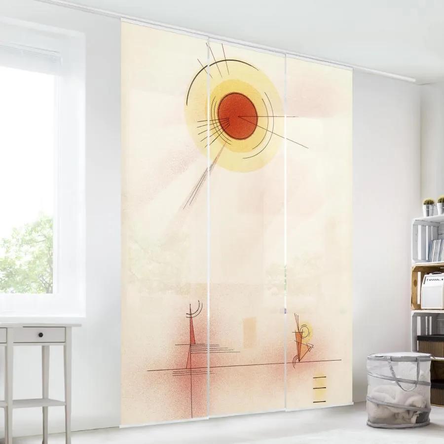 MANUFACTURER -  Súprava posuvnej záclony - Wassily Kandinsky - Rays -3 panely