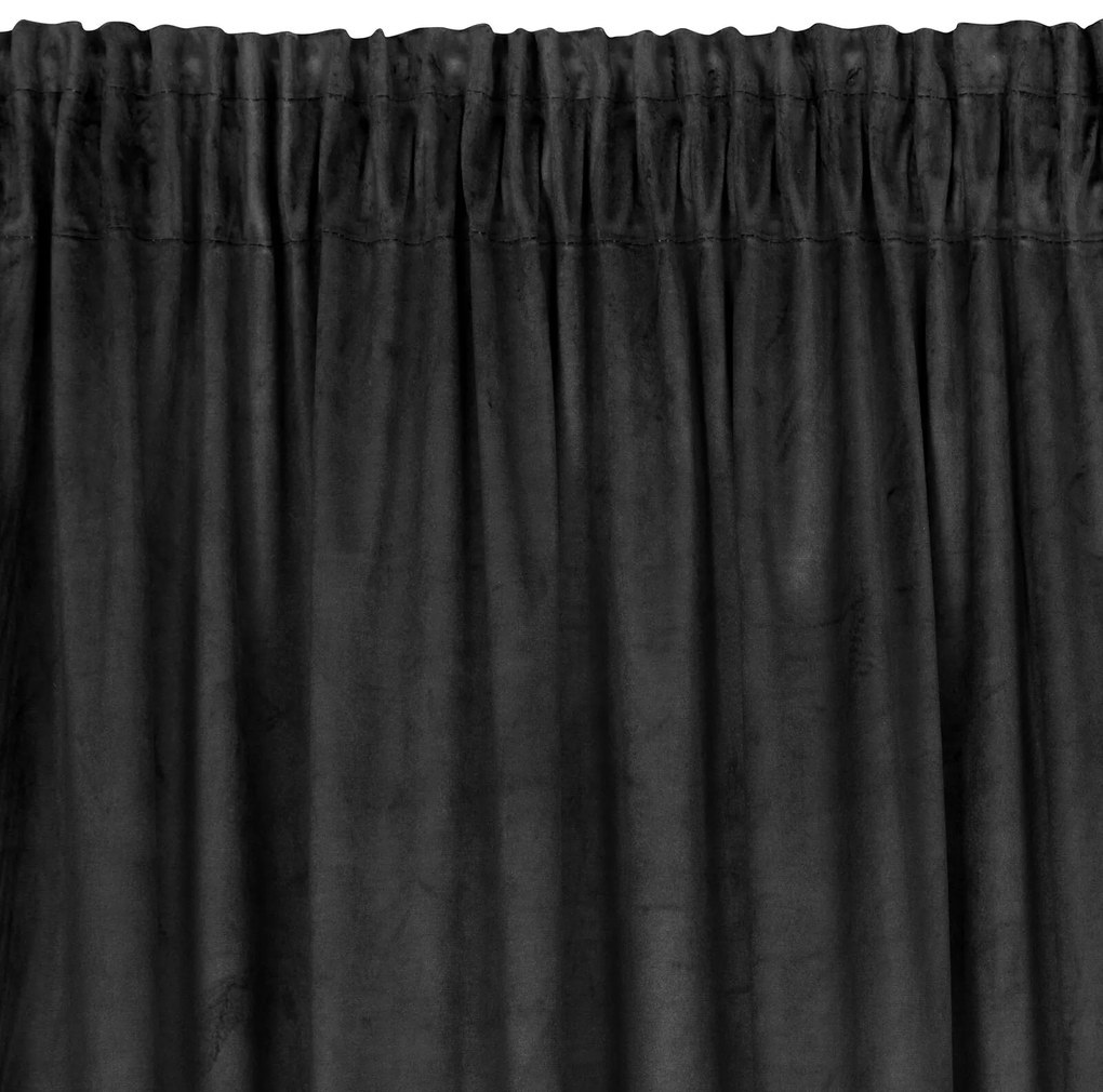 ZATEMŇOVACÍ ZÁVES NA PÁSKE ANGELINA 140X270 CM ČIERNA