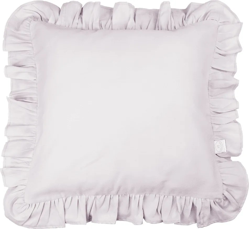 Vankúš s volánikmi ľaliová 45cm