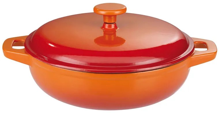 GSW Liatinový hrniec na dusenie/pekáč/tajin (30 cm, oranžová, hrniec na dusenie)  (100290572)