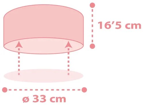 Dalber 82216S - Detské stropné svietidlo STAR LIGHT 2xE27/60W/230V ružová