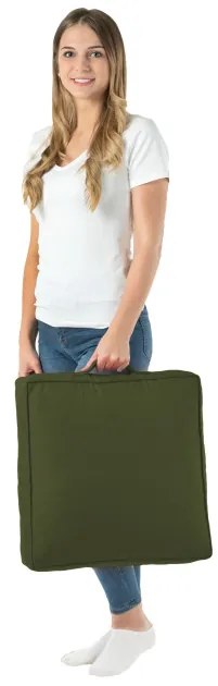 Vankúš na sedenie tmavozelený OUTDOOR