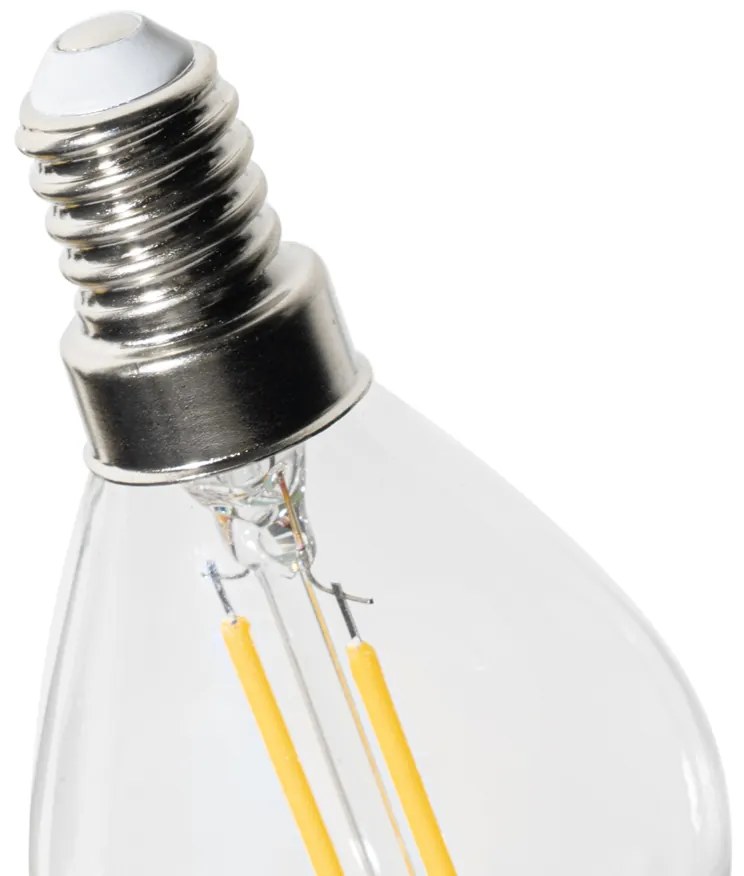 Sada 5 stmievateľných LED žiaroviek E14 P45 z číreho skla 3W 250 lm 3000K