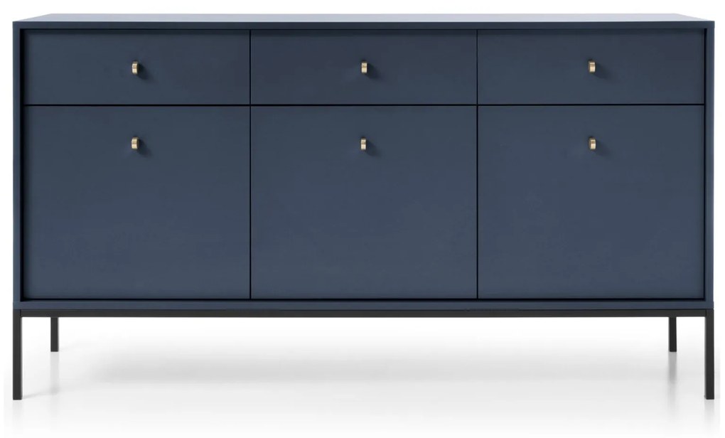 Komoda Mono 153 cm tmavomodrá