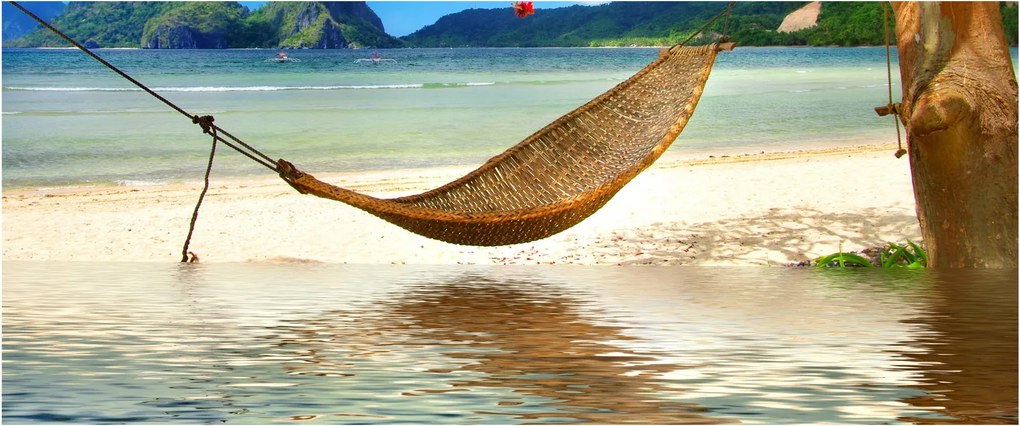 Obraz - Relax na pláži (120x50 cm)