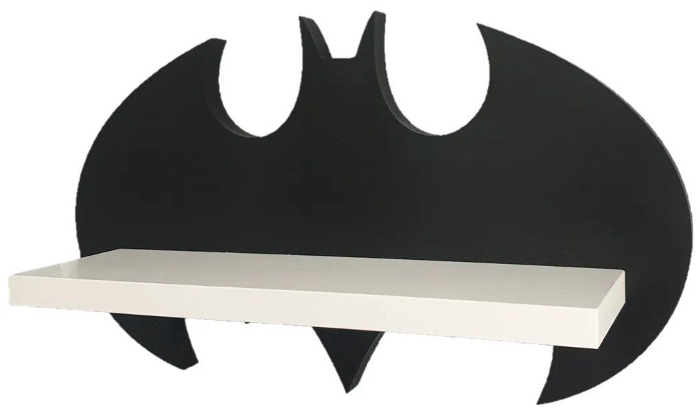 Polička batman - čierna