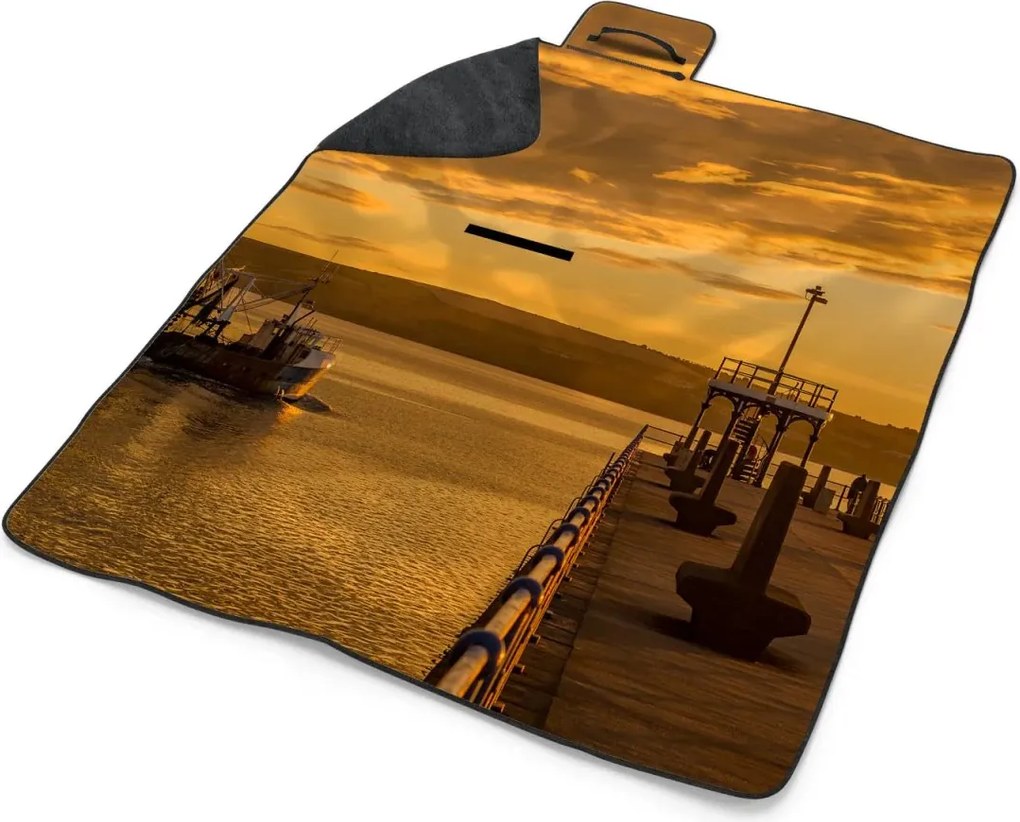 Sablio Plážová deka Mólo: 200x140 cm