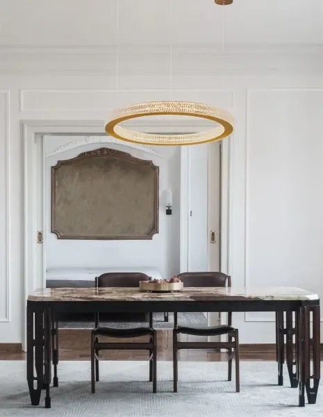 LED luster Fiore 40 zlaté