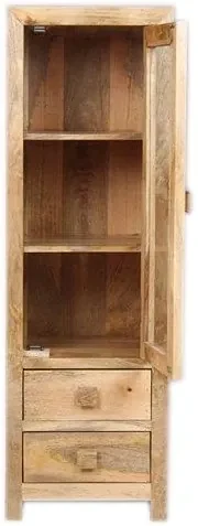 furniture-nabytek.cz - Drevená presklená vitrína z manga 60x180x45