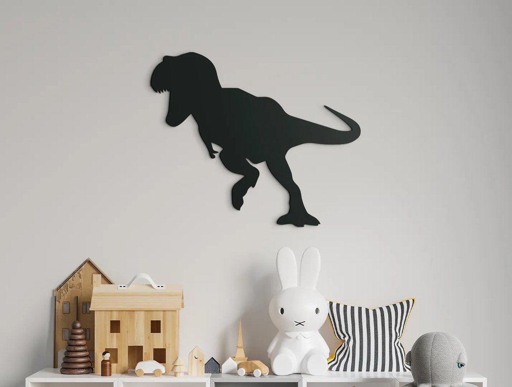 drevko Nálepka do detskej izby Tirannosaurus rex Rozmer obrazu: 27 x 32,5 cm, Farba dekorácie: Čierna